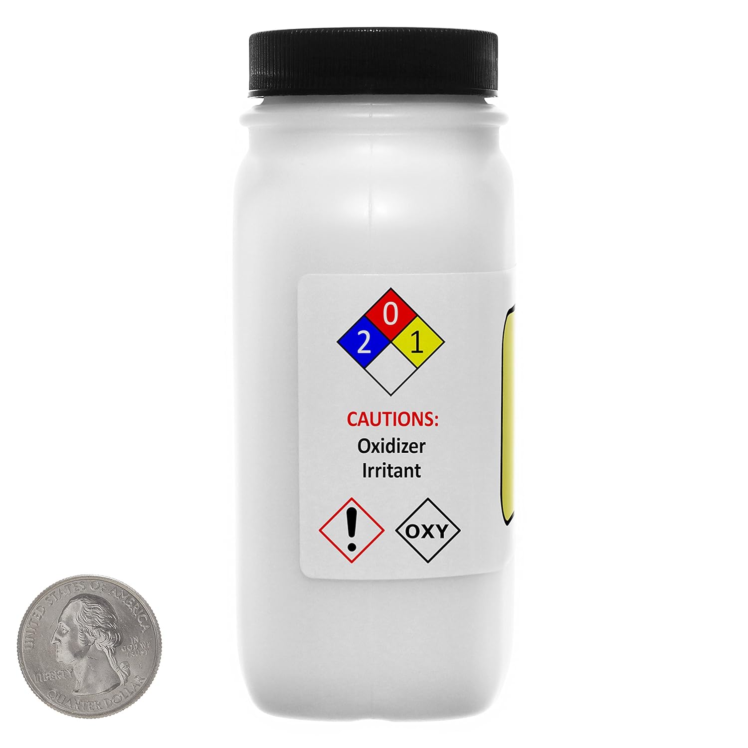 Percarbonato de sodio 2Na2CO3.3H2O2 99% ACS Grado Prills 1 Lb en dos botellas ahorradoras de espacio
