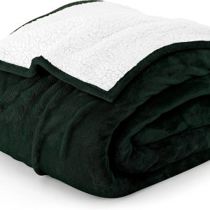 Utopia Bedding Manta Sherpa tamaño Queen Verde bosque, 90 x 90 pulgadas – Manta reversible de forro polar de felpa gruesa y cálida de 480 GSM para Utopia Bedding Manta Sherpa tamaño Queen Verde bosque, 90 x 90 pulgadas – Manta reversible de forro polar de felpa gruesa y cálida de 480 GSM para