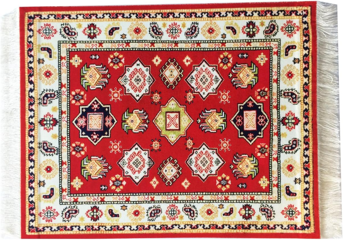 Juego de 4 posavasos de mesa para alfombra, diseño persa (Mix-4-5-7-8)