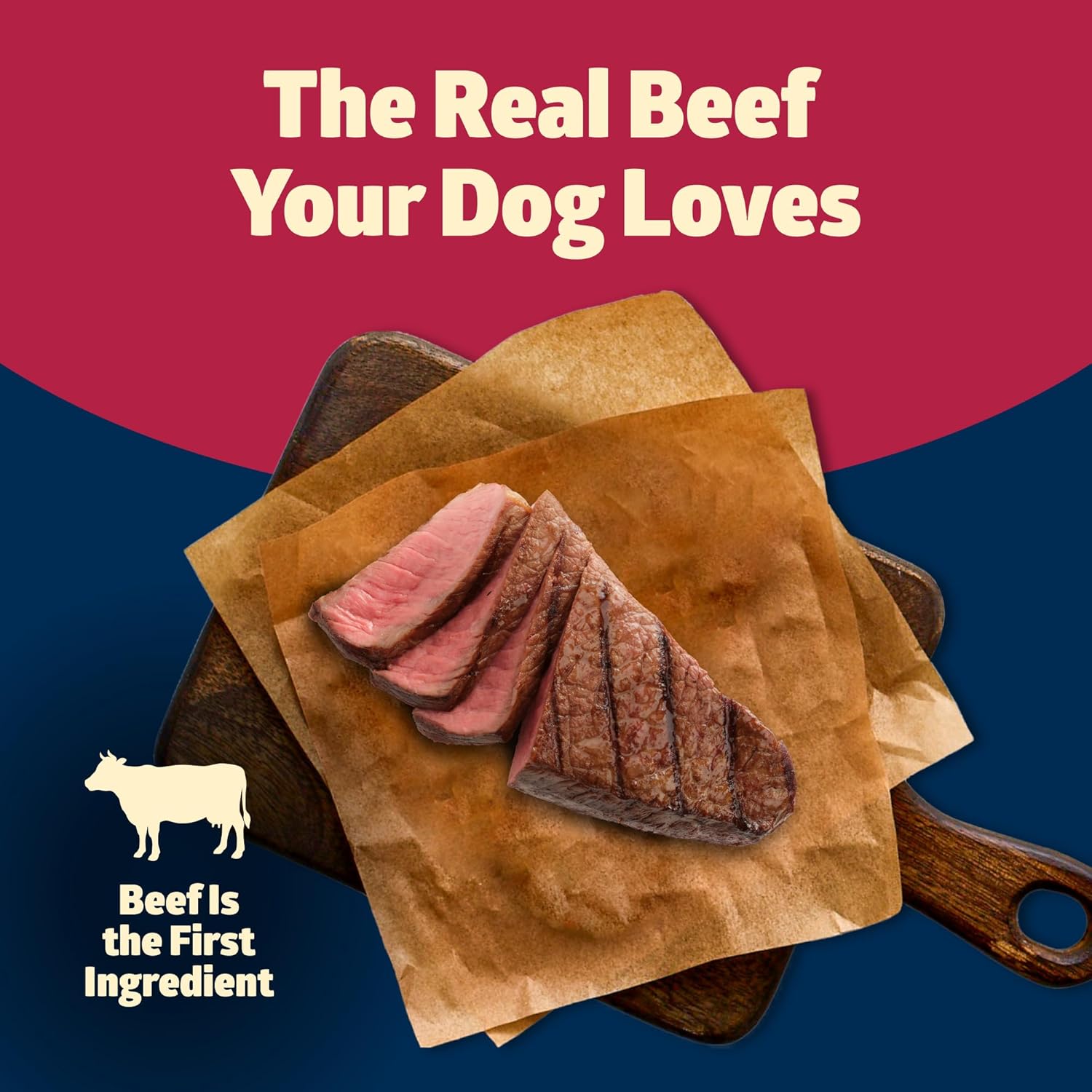 Blue Buffalo Freedom – Receta sin granos para perro, receta de carne de res, 4 libras