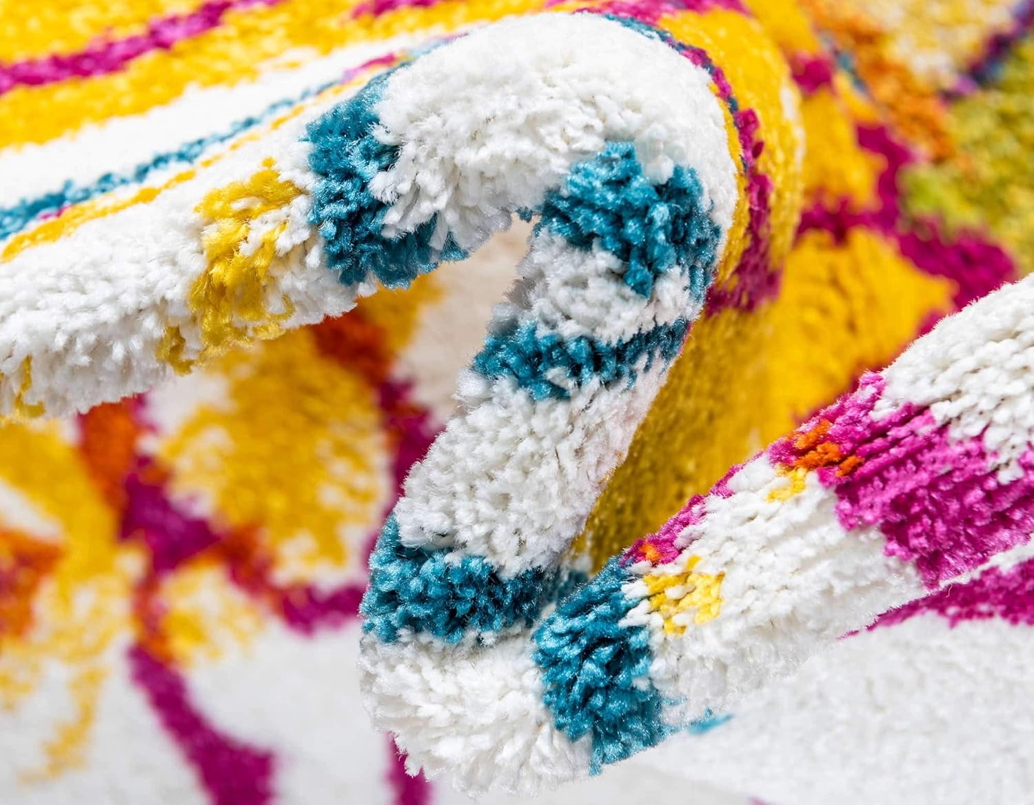 Unique Loom colección Lyon – Alfombra de área de diseño floral, estilo moderno