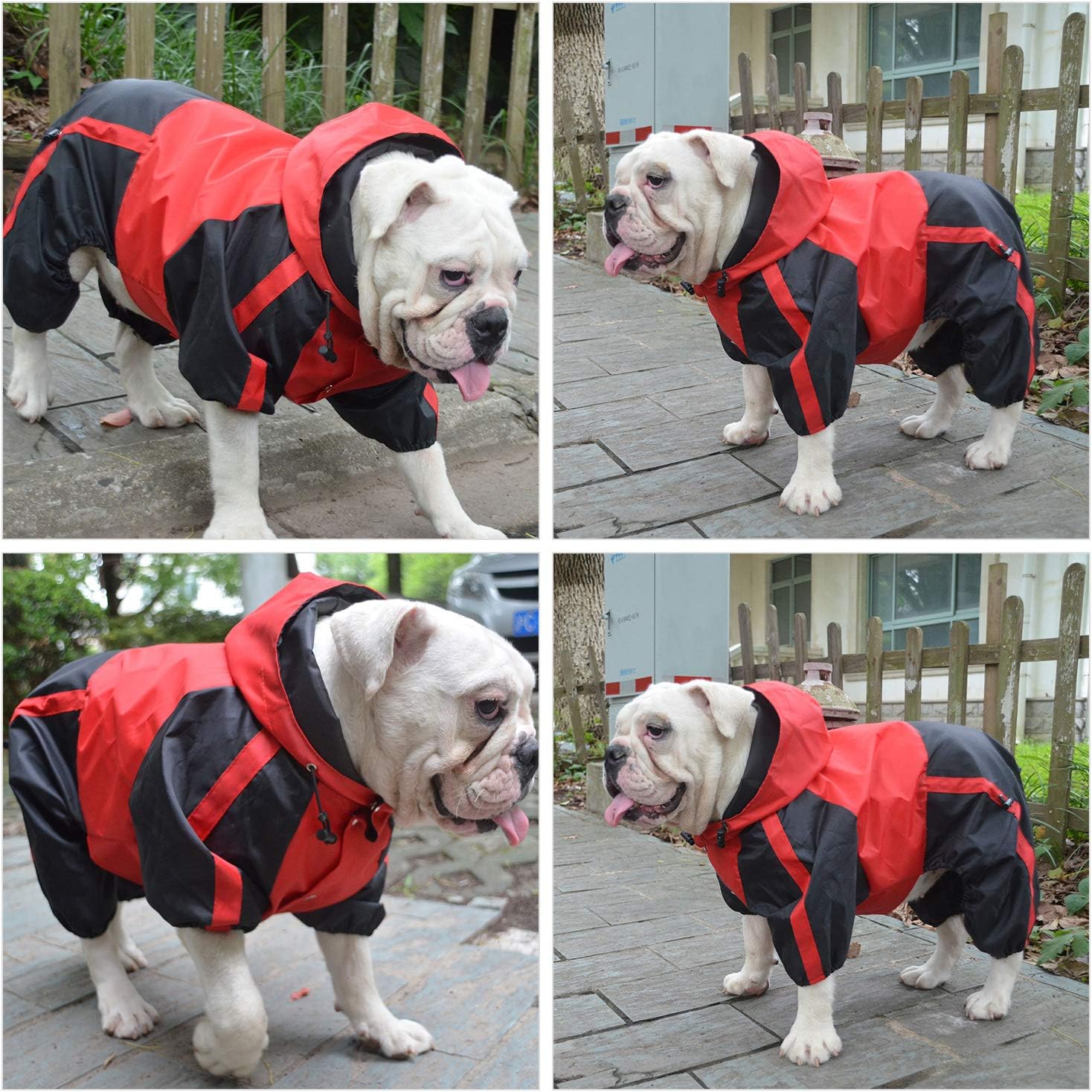 Ropa para mascotas, ropa para perro, ropa para lluvia, nieve, impermeables, cuatro patas, impermeable para perros pequeños, medianos, grandes,
