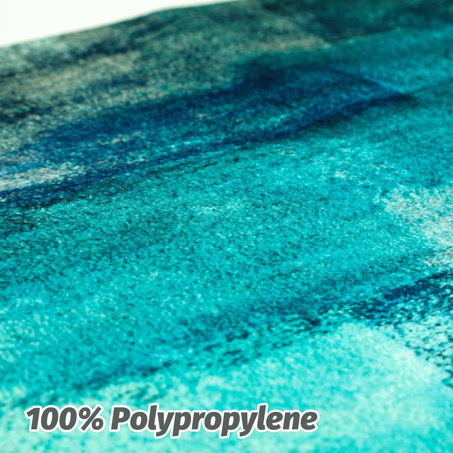 MAYHMYO Juego de 2 alfombras y tapetes de cocina verde azulado, 20 x 48 + 20 x 29.5 pulgadas, color turquesa, alfombra de cocina de arte abstracto,