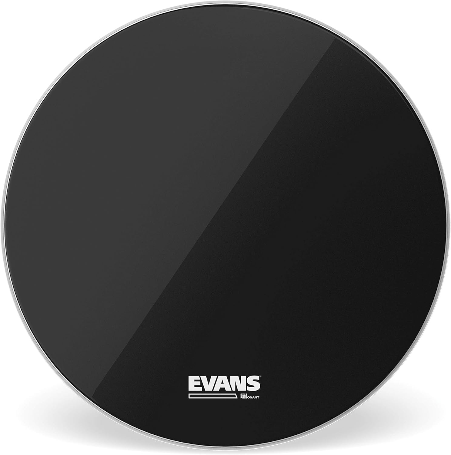 Evans Heads BD20RB-NP – Cabezales de bombo resonantes EQ3 de 20 pulgadas, color negro cromado