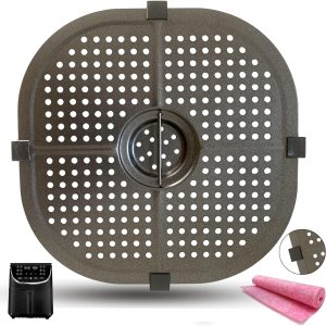 Gtiyzfae Placa para freidora de aire para freidora de aire Gourmia 7QT GAF798GAF716GAF778 8QT GAF838GAF856GAF826, bandeja antiadherente mejorada Gtiyzfae Placa para freidora de aire para freidora de aire Gourmia 7QT GAF798GAF716GAF778 8QT GAF838GAF856GAF826, bandeja antiadherente mejorada