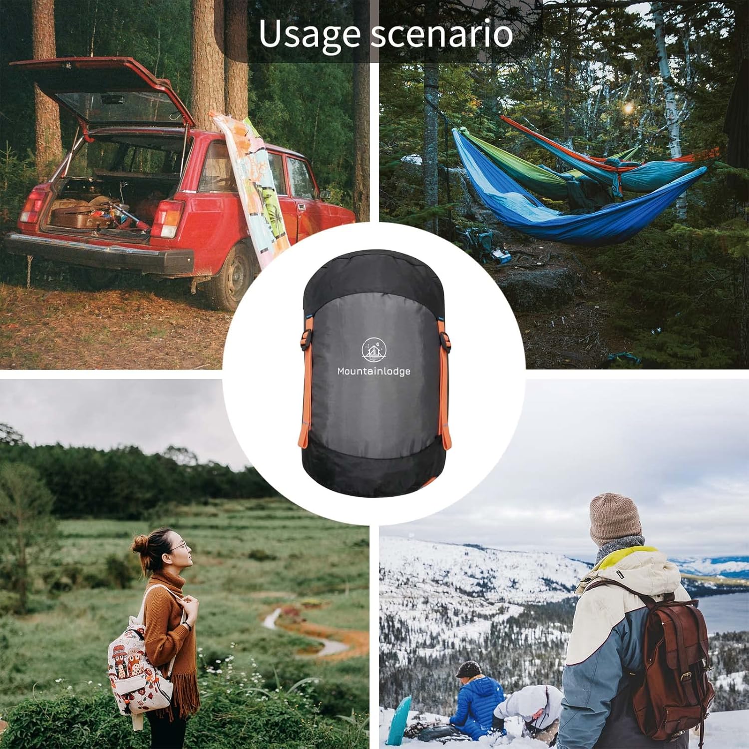 Saco de compresión de 10L13L17L24L33L, saco de dormir ultraligero para guardar cosas, proteger tu saco de dormir para viajes, campamento, senderismo