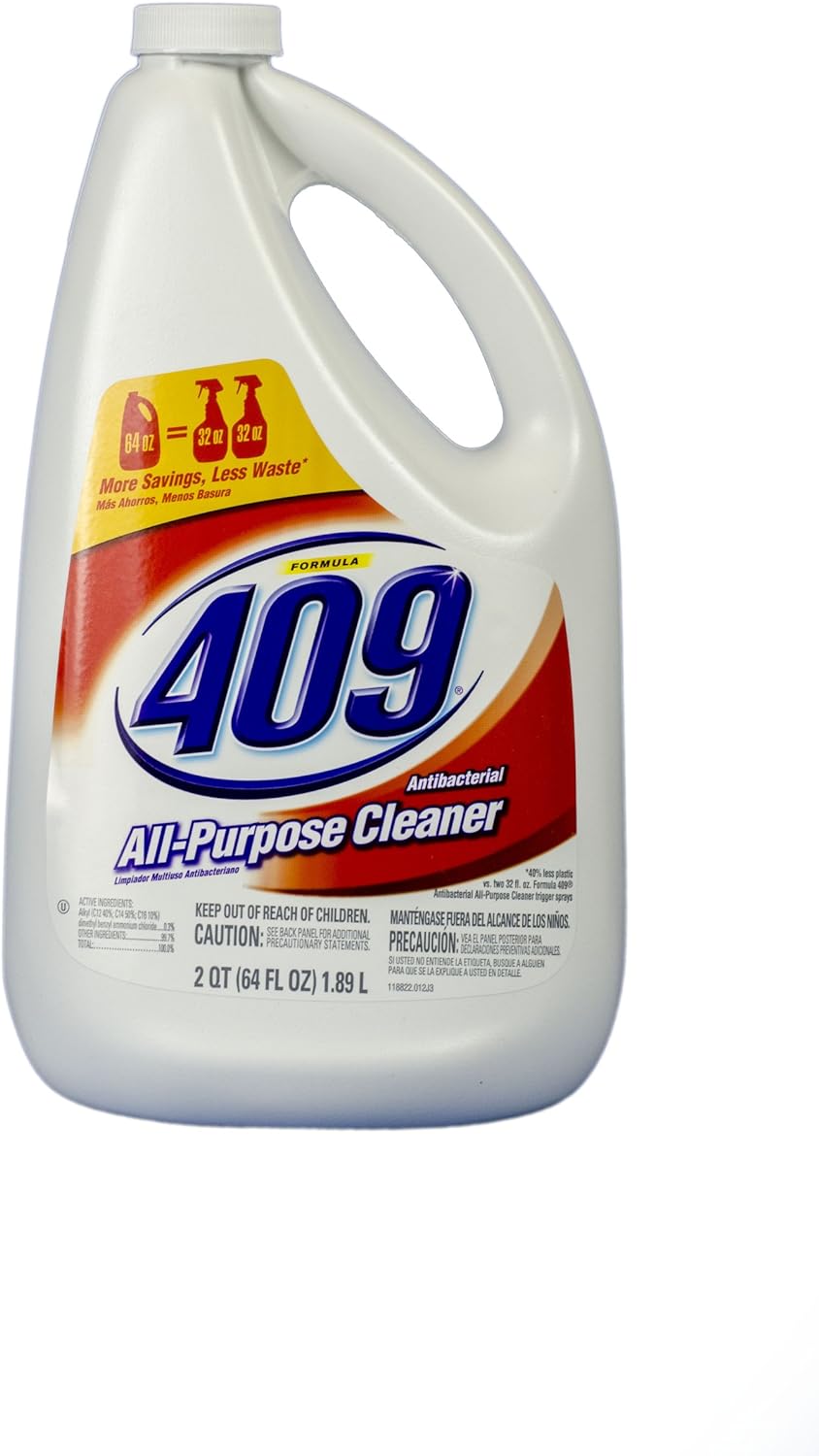 Clorox 00636 Formula 409 Limpiador antibacteriano multiusos para cocina, desinfectante, regular, 64 onzas de recarga