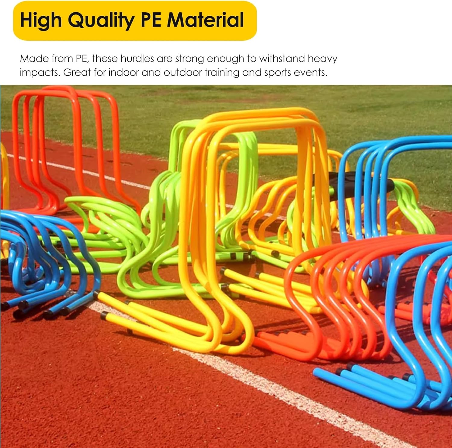 YXXSDP Juego de 5 obstáculos para entrenamiento de velocidad de agilidad, salto de atletas y entrenamiento de velocidad, equipo de fitness, para
