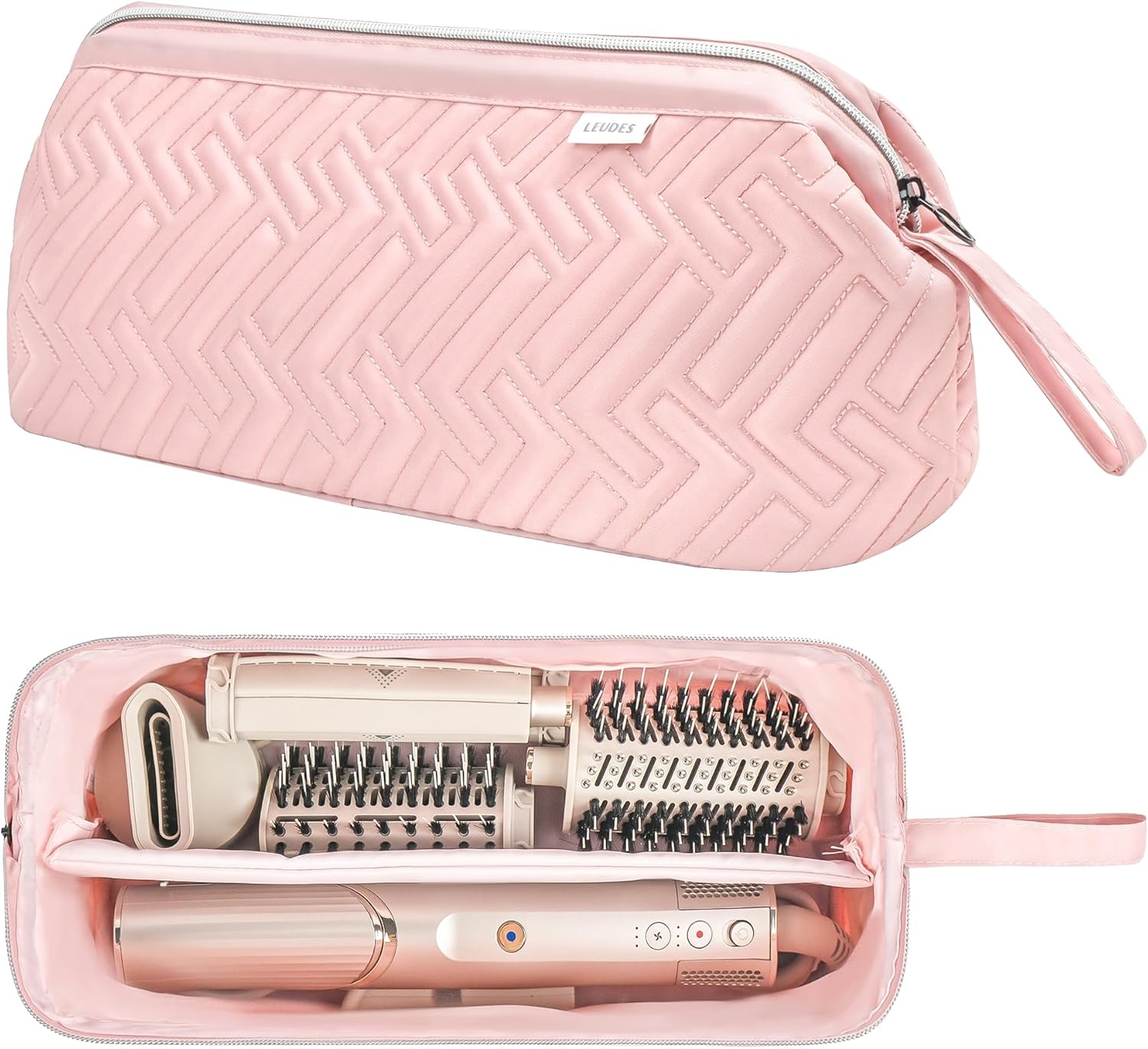 Leudes Bolsa de viaje para herramientas para el cabello, estuche de transporte portátil de tiburón Flexstyle, estuche para secadora de cabello de