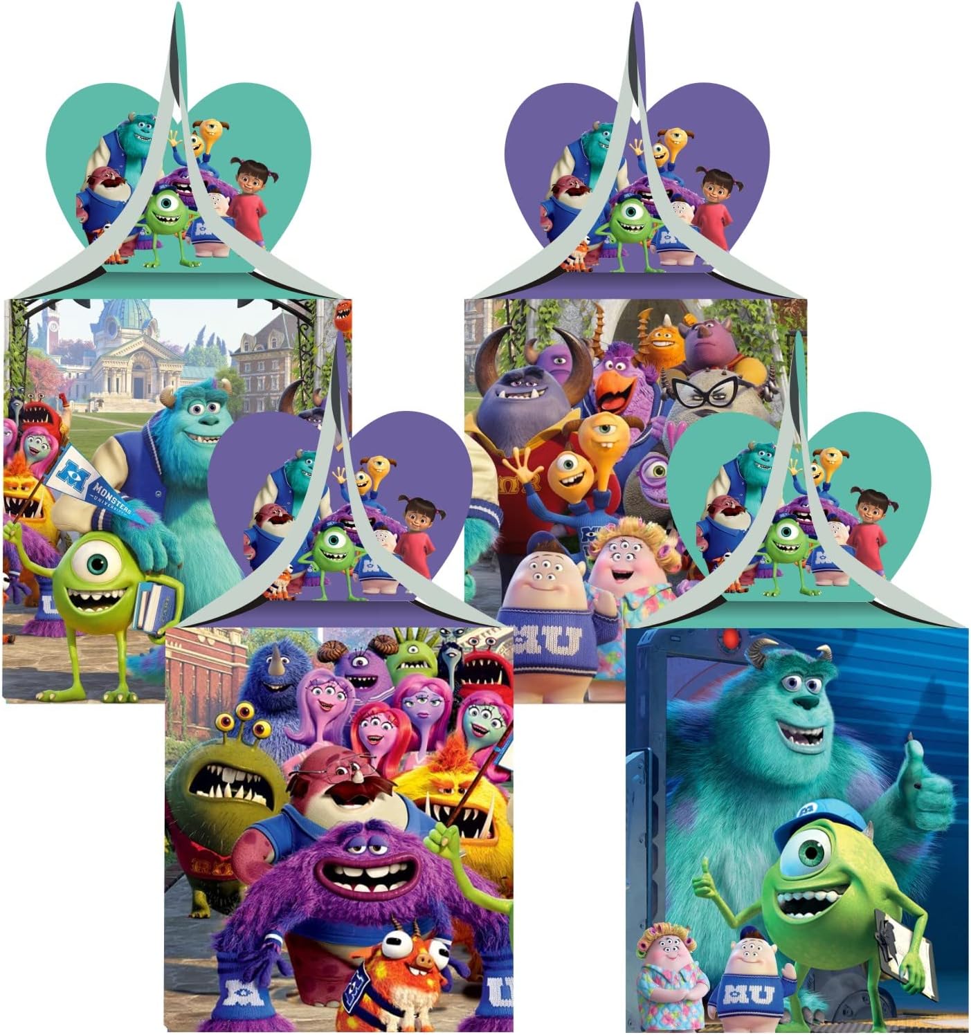 humicide 12 piezas de suministros de fiesta de Monsters Inc, cajas de dulces de Monsters Inc, cajas de regalo para decoraciones de cumpleaños de la