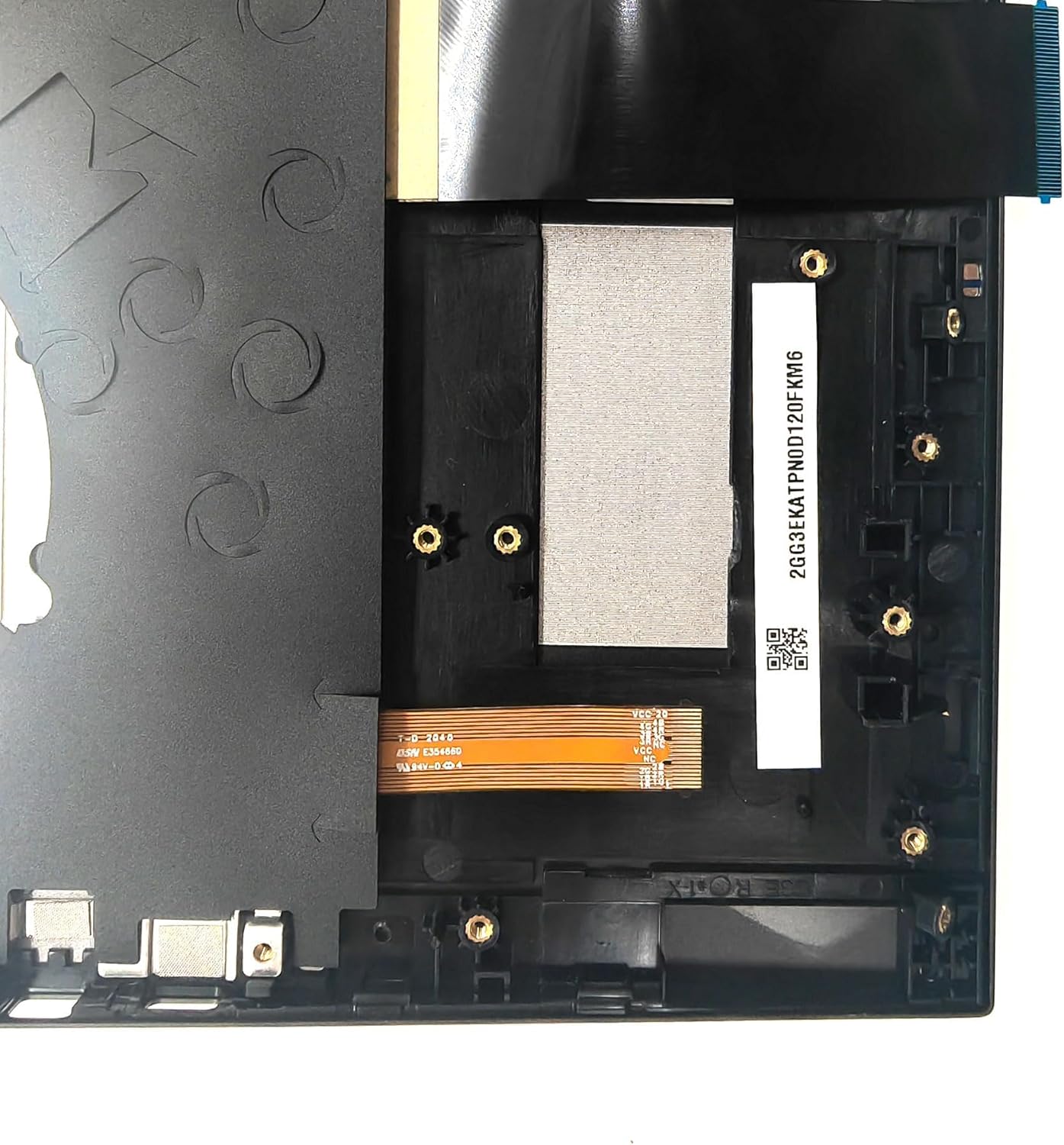 Jxjslp Repuesto para HP Omen 15-EK 15-EN TPN-Q236 Q238 15-EN0013DX Palmrest Carcasa superior con teclado retroiluminado M00666-001 Negro