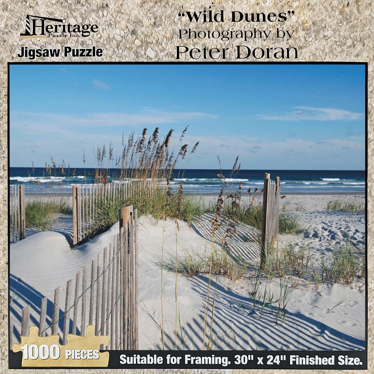 Heritage Puzzle Wild Dunes – Rompecabezas de 1000 piezas para adultos, rompecabezas de playa de 1000 piezas, rompecabezas de playa de orilla del