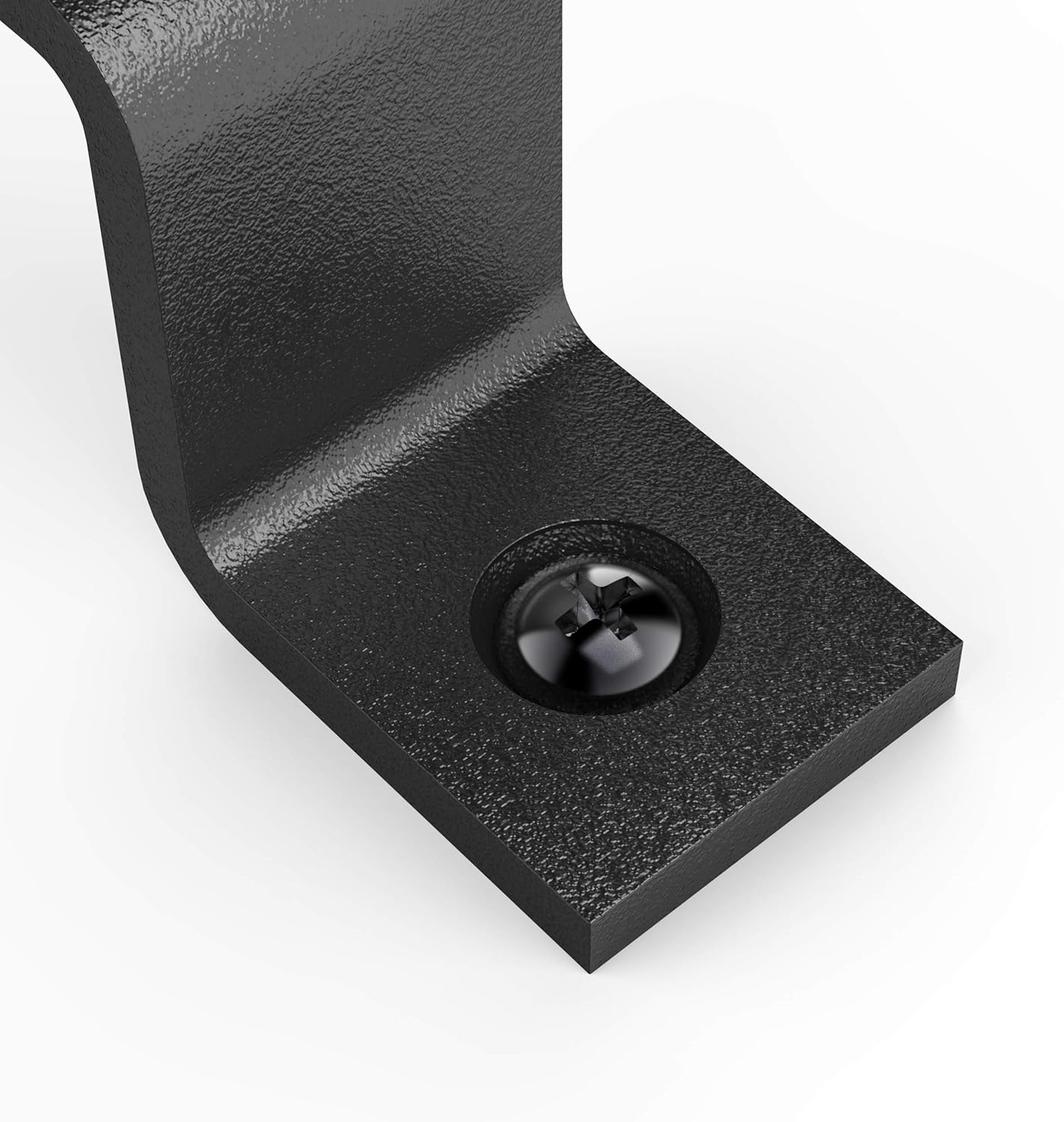 VivaLight Manija rústica de 8 pulgadas para puerta de granero, tirador de acero negro para puertas correderas, puertas, garajes, cobertizos, vallas,