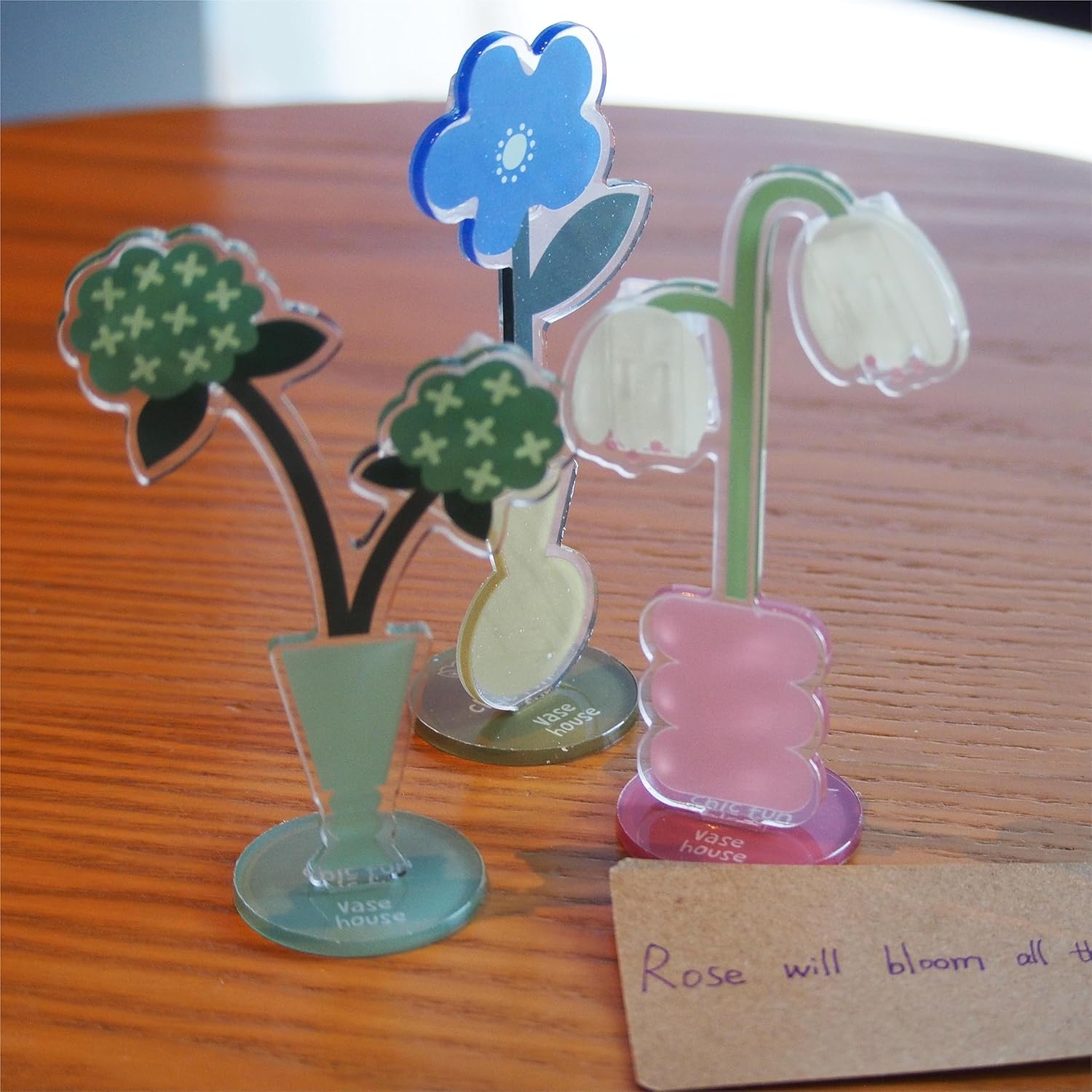 3 piezas de acrílico para escritorio, soporte de clip de flores, clip de exhibición de fotos de escritorio en casa, oficina, soporte para fotos,