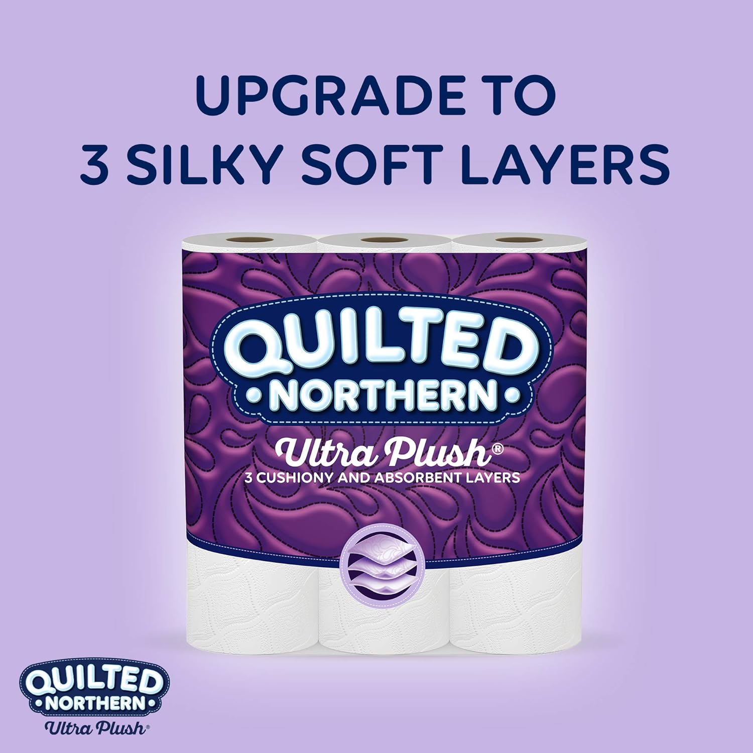 Quilted Northern Papel higiénico ultra afelpado, 12 rollos dobles, 12  24 rollos regulares, papel de baño de 3 capas