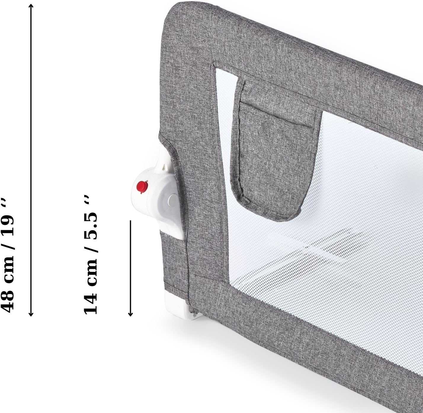 Plushy Kids Paquete de 2 rieles de cama para niños pequeños, plegables y extralargos, protector de riel de seguridad para cuna con anclaje