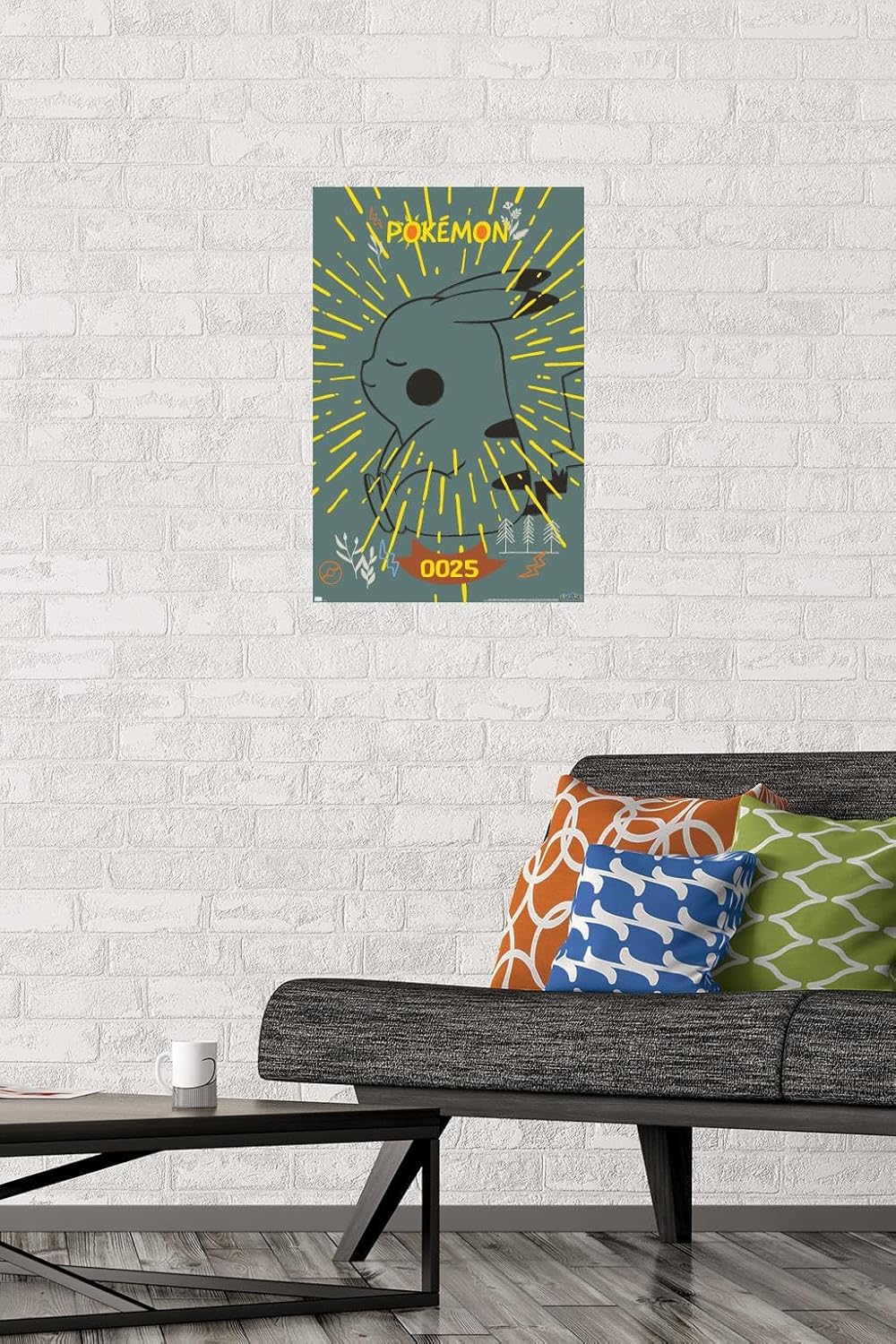 Trends International Pokémon – Póster de pared de Pikachu Peaceful Nature