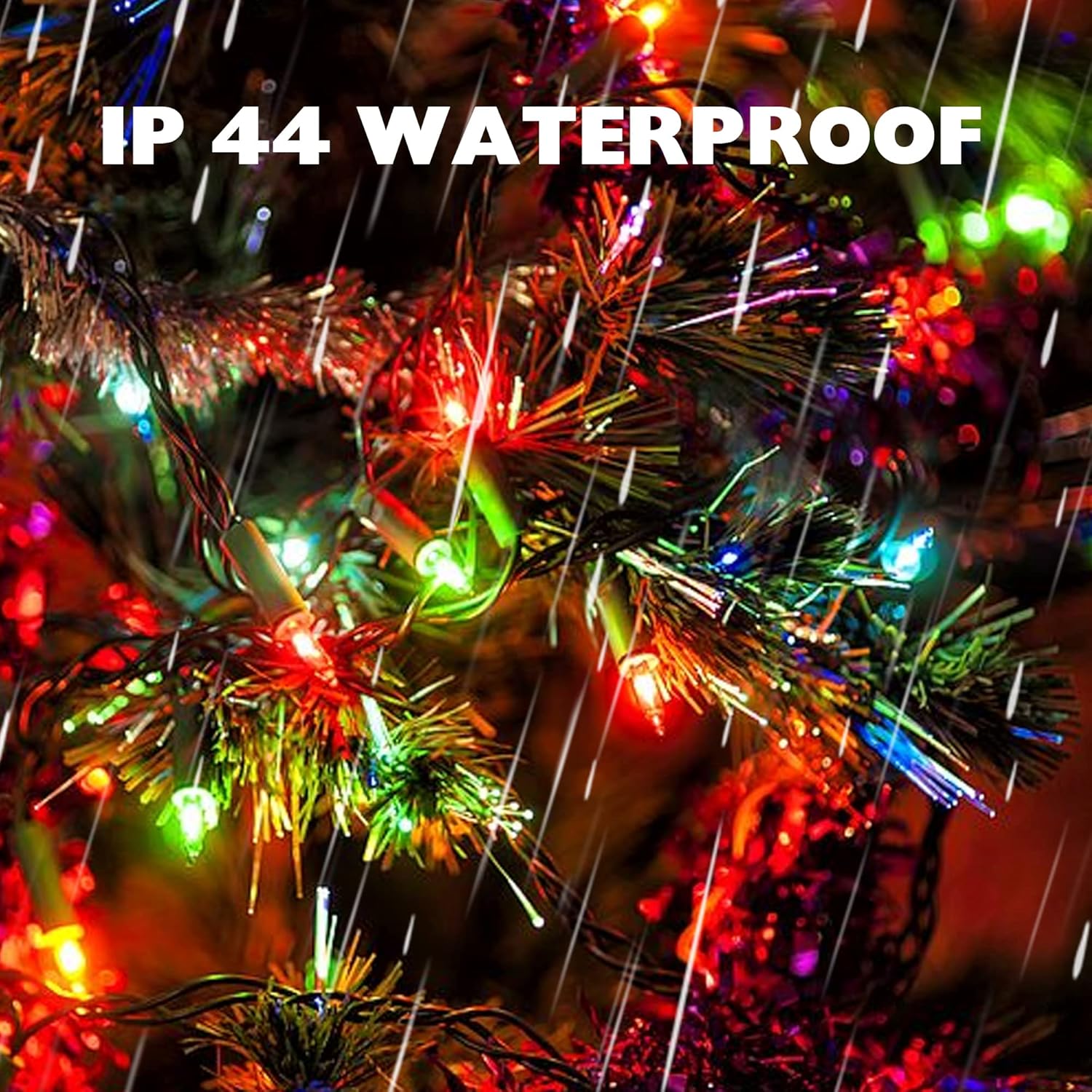 Dazzle Bright Luces de Navidad, 40 pies, 200 unidades, incandescentes, impermeables, mini luces enchufables, decoraciones de Navidad conectables