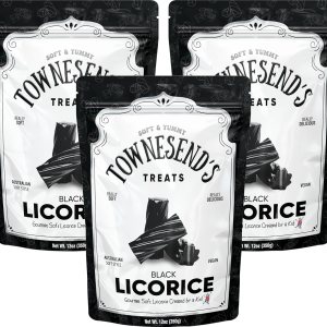 Townesend’s Treats – Regaliz negro 12 onzas Giros de caramelo de regaliz australiano suaves y masticables Caramelo de regaliz elegante Negocio Townesend’s Treats – Regaliz negro 12 onzas Giros de caramelo de regaliz australiano suaves y masticables Caramelo de regaliz elegante Negocio