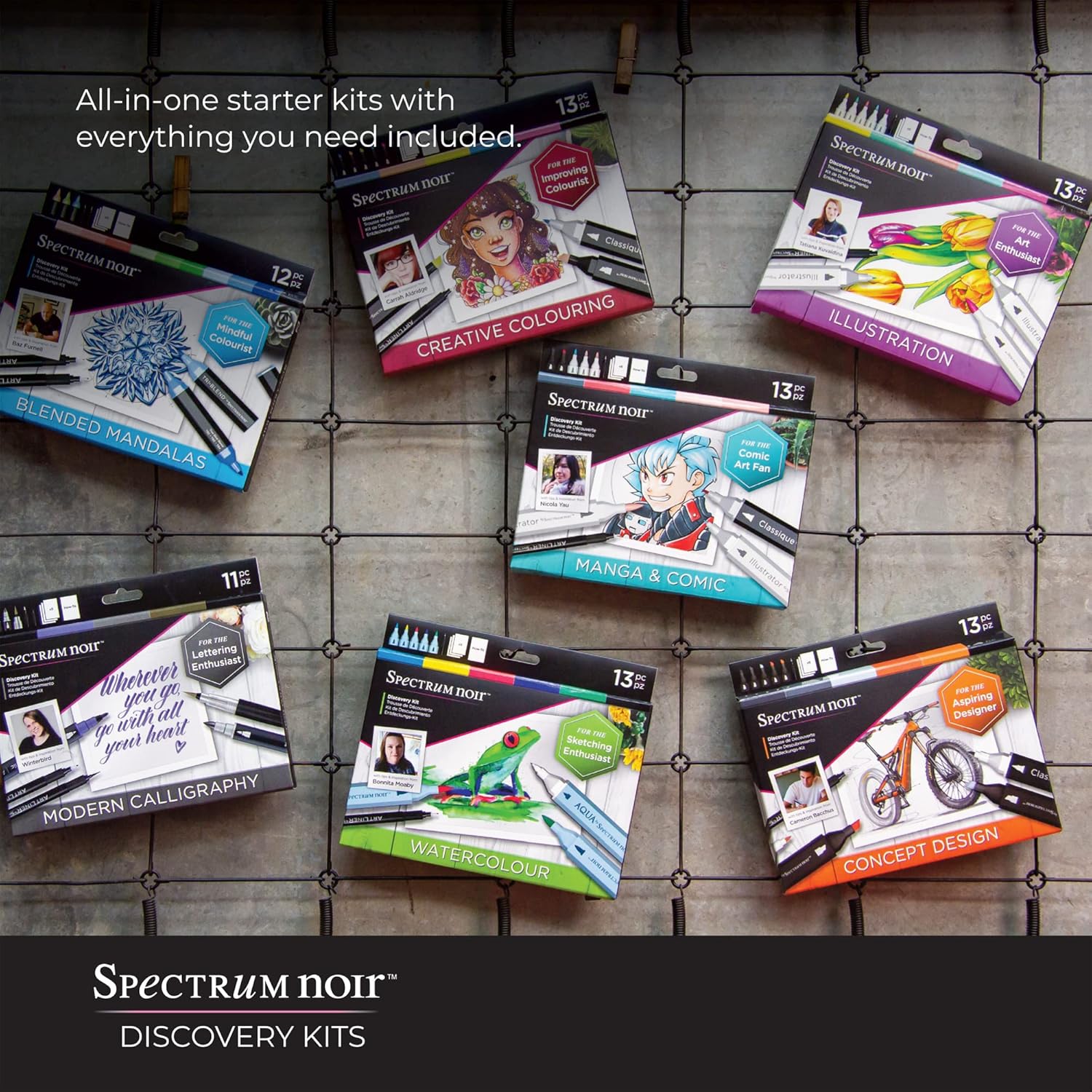 Spectrum Noir Descubre KIT, Mandalas mezcladas