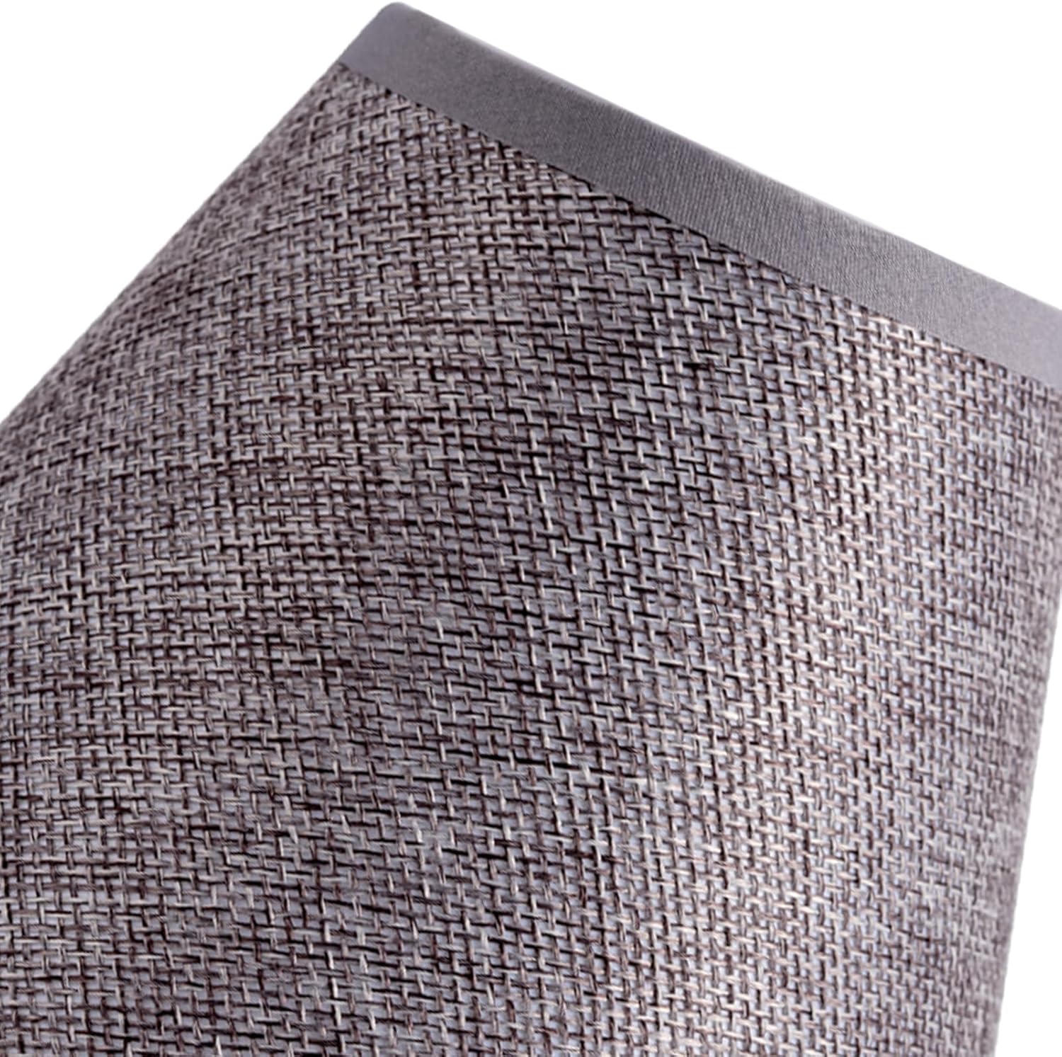 Paquete de 4 pantallas de lámpara de lino natural, pantallas de tambor de 7.8 pulgadas superior x 9.8 pulgadas inferior x 9.8 pulgadas de alto,