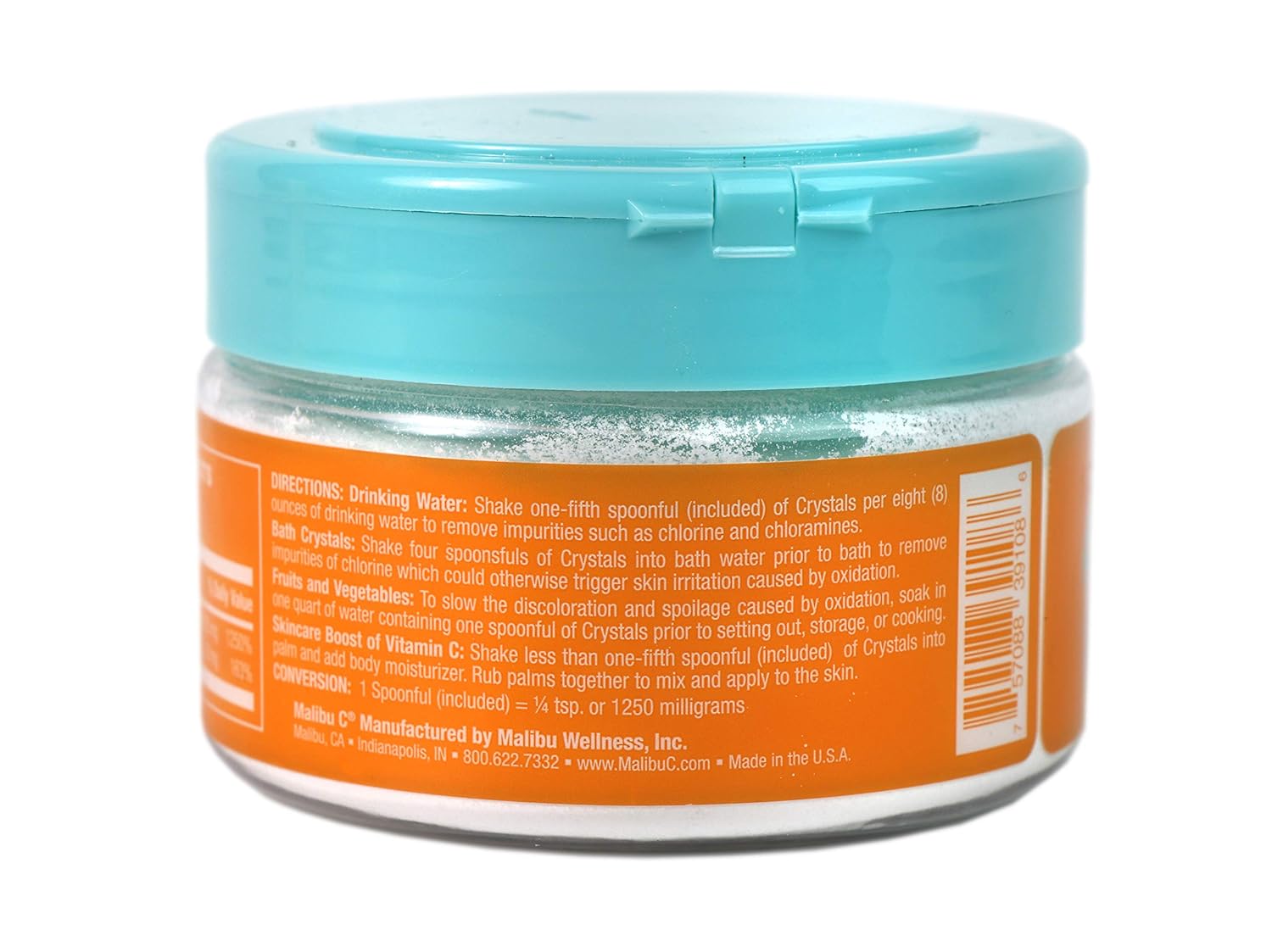 Malibu C Shaker Vitamina C con zinc, 8oz