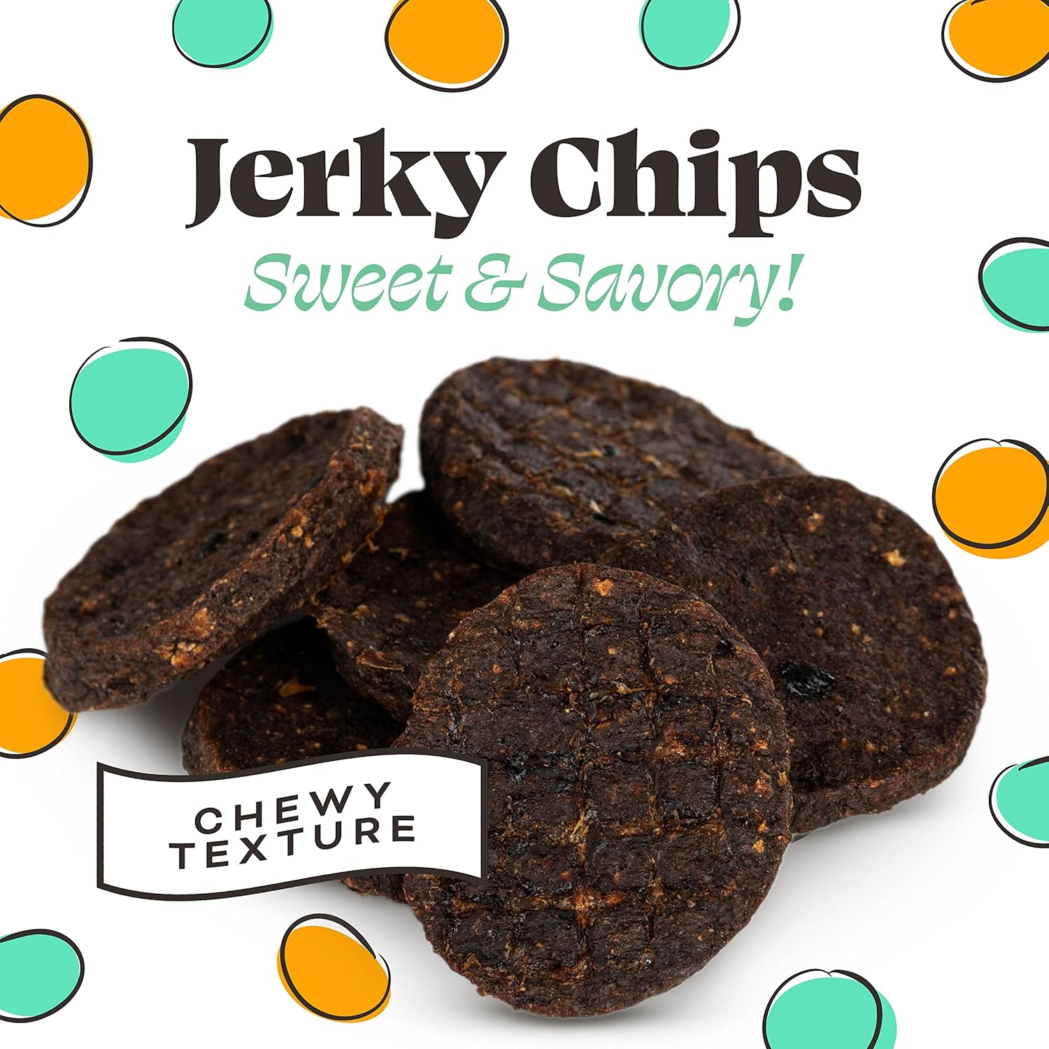 Primal Chicken Jerky – Golosinas para perros hechas con caldo de hueso de pollo, golosinas masticables FriendChips Matter para perros, 4 onzas