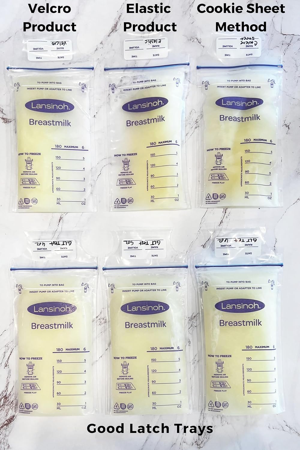 Bandejas planas magnéticas para leche materna, accesorio para extractor de leche materna, bolsas planas de almacenamiento de leche materna, (para