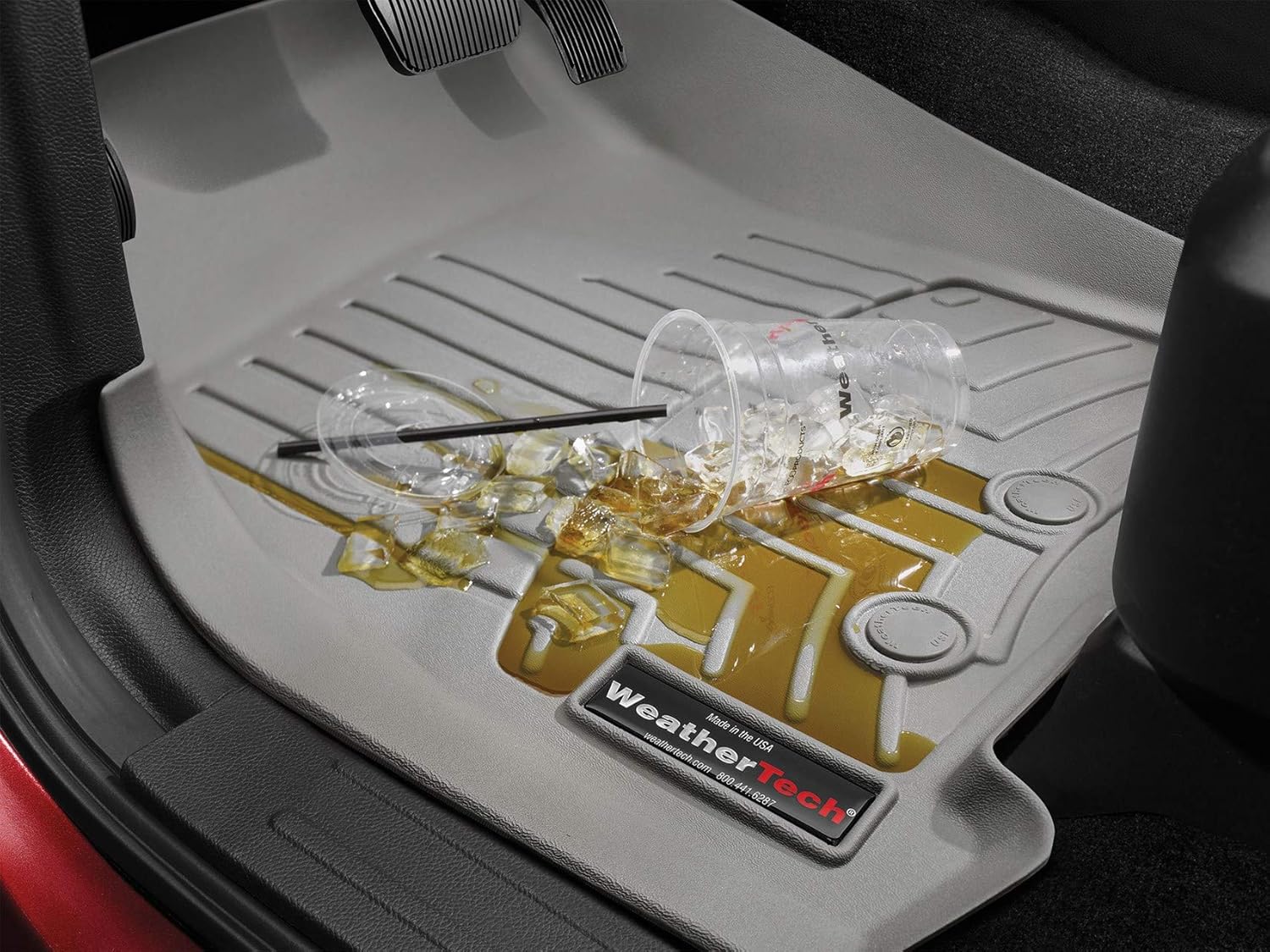 WeatherTech Revestimientos de suelo personalizados para Nissan Rogue – 1 y 2 fila (441644-1-2), negro