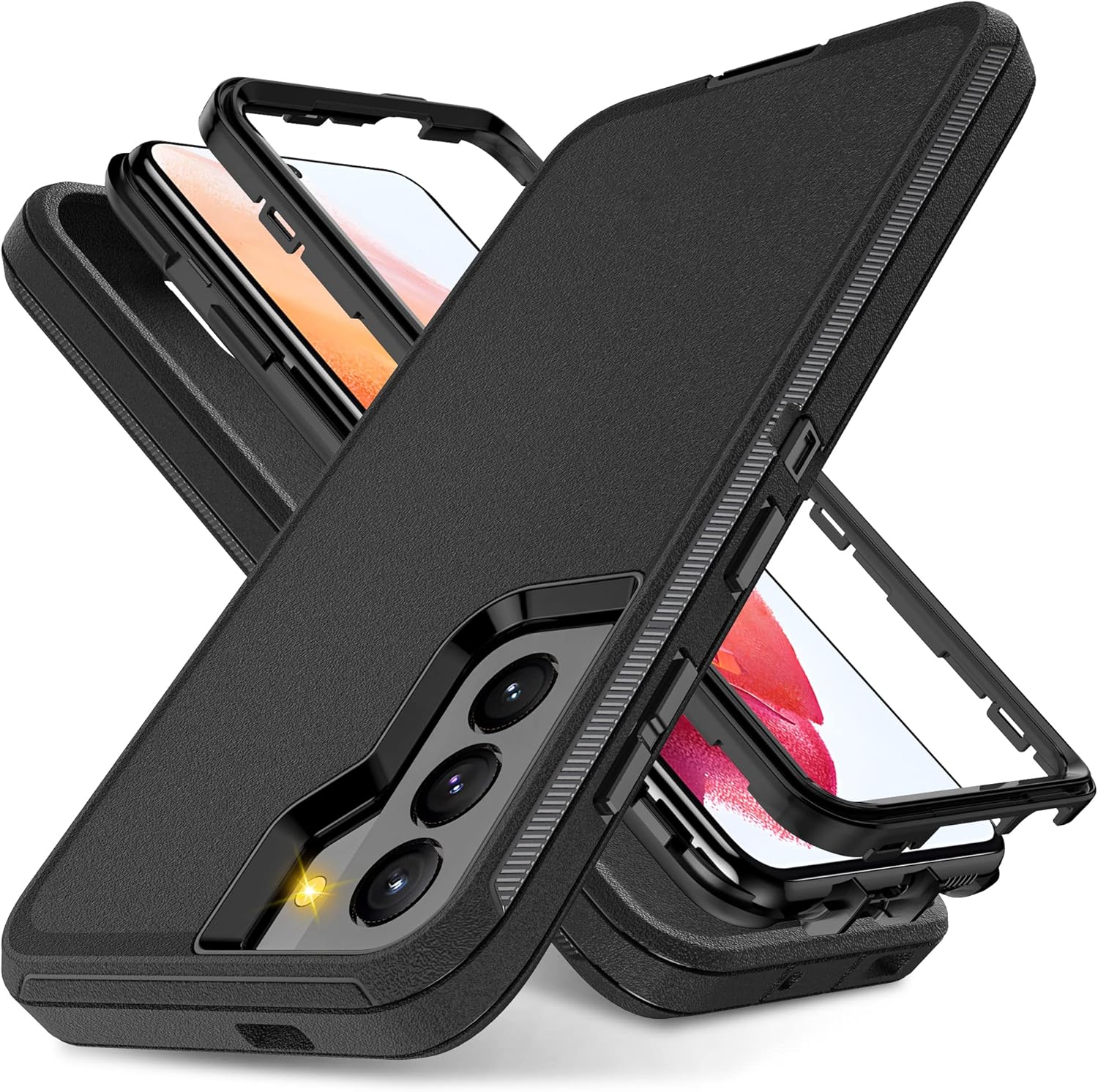 Funda para Galaxy S21, funda protectora resistente de grado militar, a prueba de golpes, a prueba de caídaspolvo, funda de protección resistente de