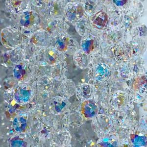 90 cuentas de cristal de lágrima de 0.315 pulgadas para hacer joyas, surtido de cuentas espaciadoras AB transparentes brillantes, cuentas de vidrio 90 cuentas de cristal de lágrima de 0.315 pulgadas para hacer joyas, surtido de cuentas espaciadoras AB transparentes brillantes, cuentas de vidrio