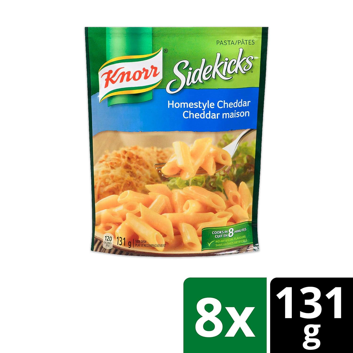 Knorr Pasta Homestyle Cheddar Guarniciones 131g4.6 oz., 8pk Importado de Canadá