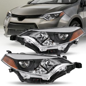 JSBOYAT Repuesto de montaje de faros delanteros para Toyota Corolla BaseCECLE EcoLELS PlusSEdición especial Sedan 4 puertas LED lado del conductor y JSBOYAT Repuesto de montaje de faros delanteros para Toyota Corolla BaseCECLE EcoLELS PlusSEdición especial Sedan 4 puertas LED lado del conductor y