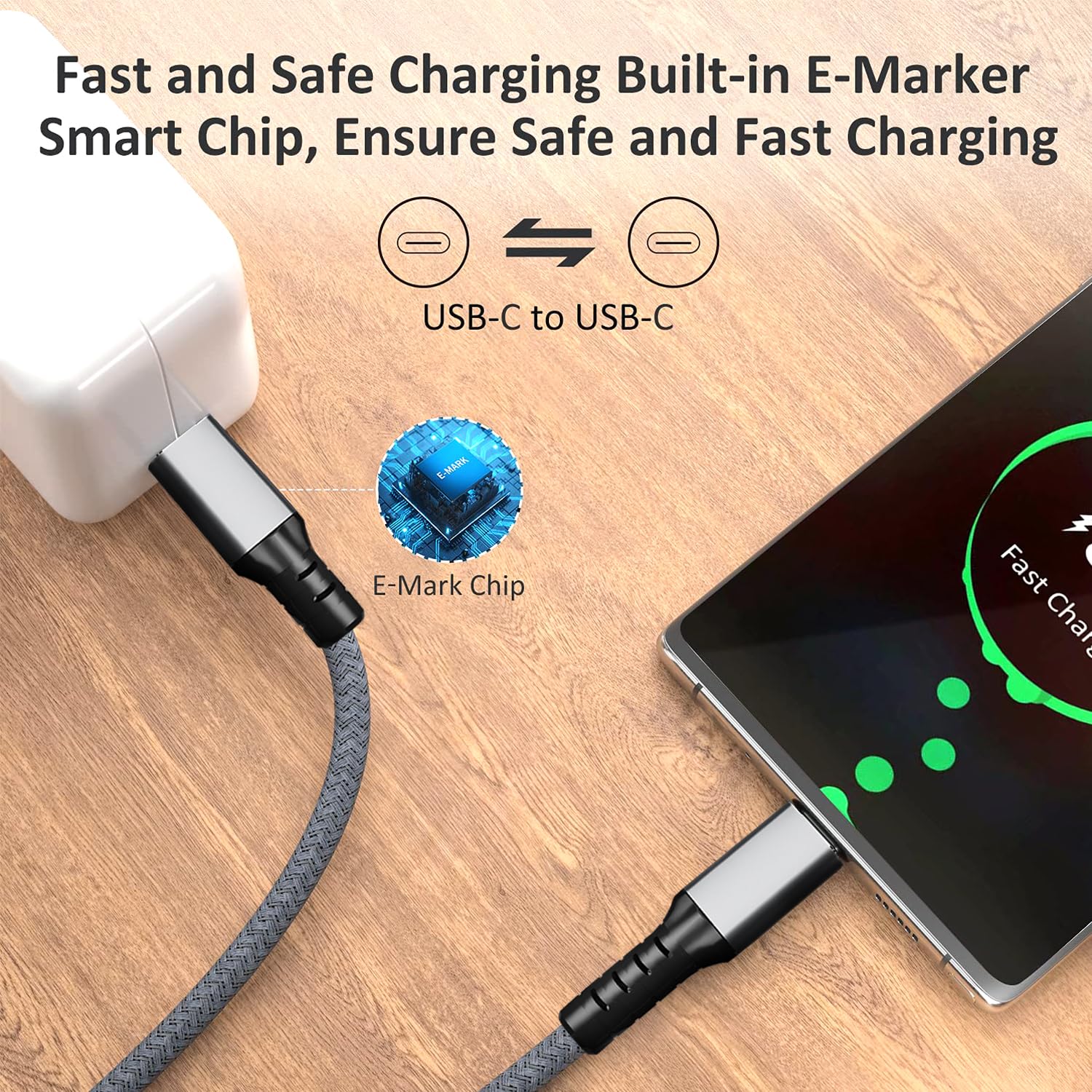 Cable USB 4 de 40 Gbps, cable USB C a USB C con pantalla HD de video 8K y carga de 240 W, compatible con Thunderbolt 34 Surface Pro, Samsung, HP,