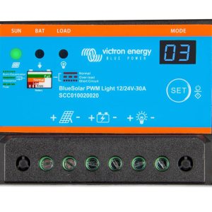 Victron Energy BlueSolar PWM-Light Controlador de carga de 1224 voltios 30 amperios Victron Energy BlueSolar PWM-Light Controlador de carga de 1224 voltios 30 amperios
