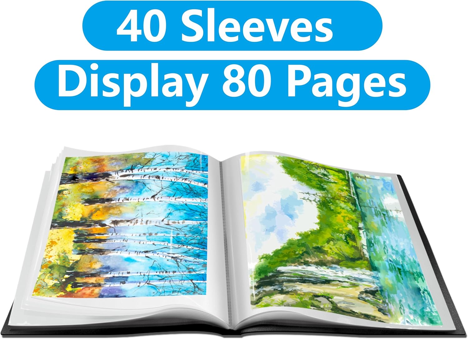 Carpeta de 40 fundas transparentes