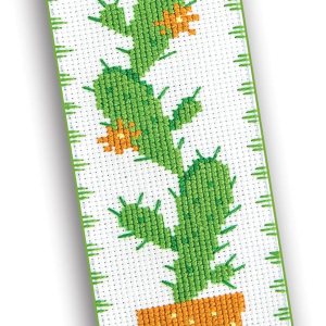 Povitrulya Kits de punto de cruz para adultos o niños “Cactus”  Divertido kit de marcador de bricolaje bordado a mano Povitrulya Kits de punto de cruz para adultos o niños “Cactus”  Divertido kit de marcador de bricolaje bordado a mano