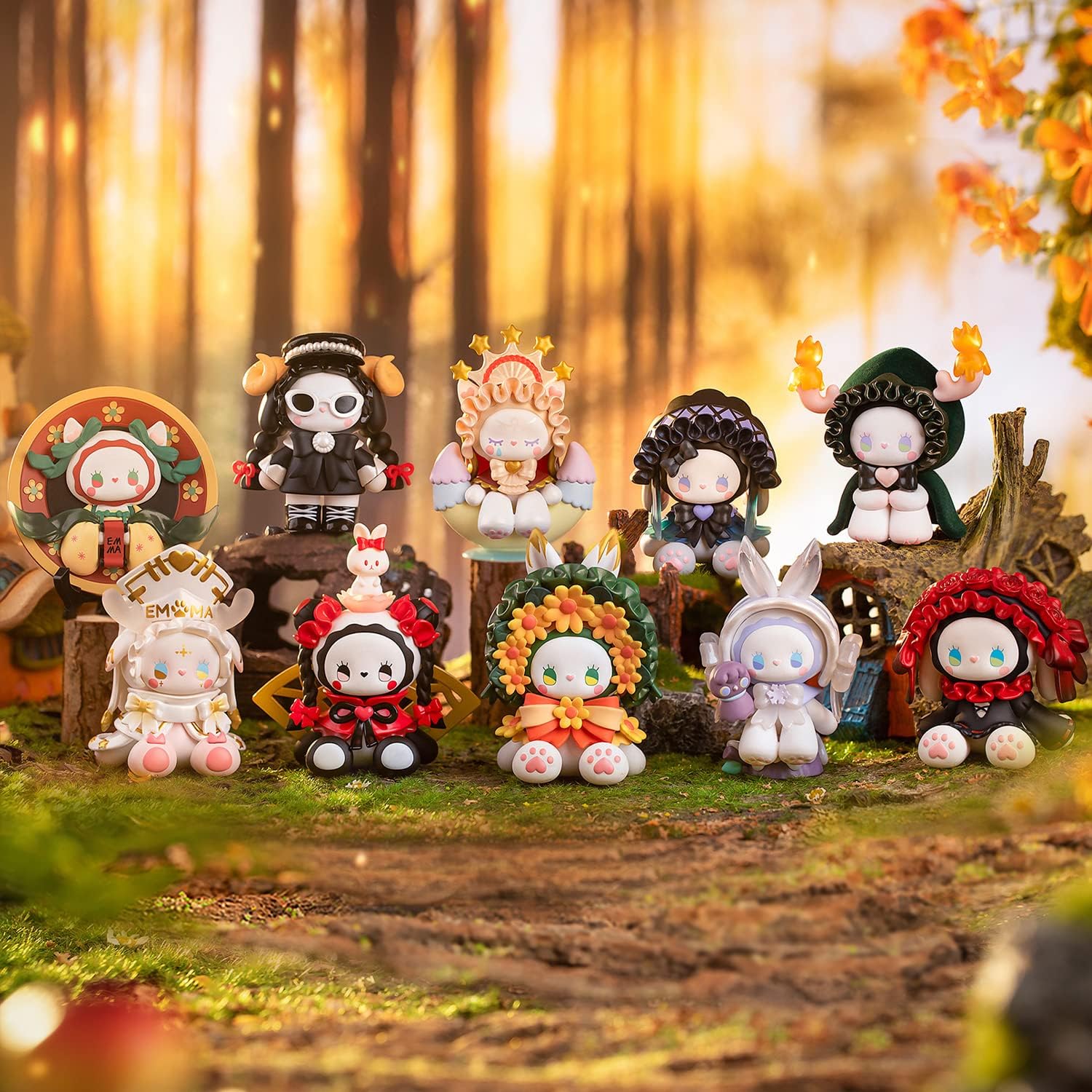 Studio Emma Secret Forest Poem Party Series – Caja ciega de 3 piezas, colección aleatoria, caja misteriosa, juguetes, lindas figuras de caja ciega