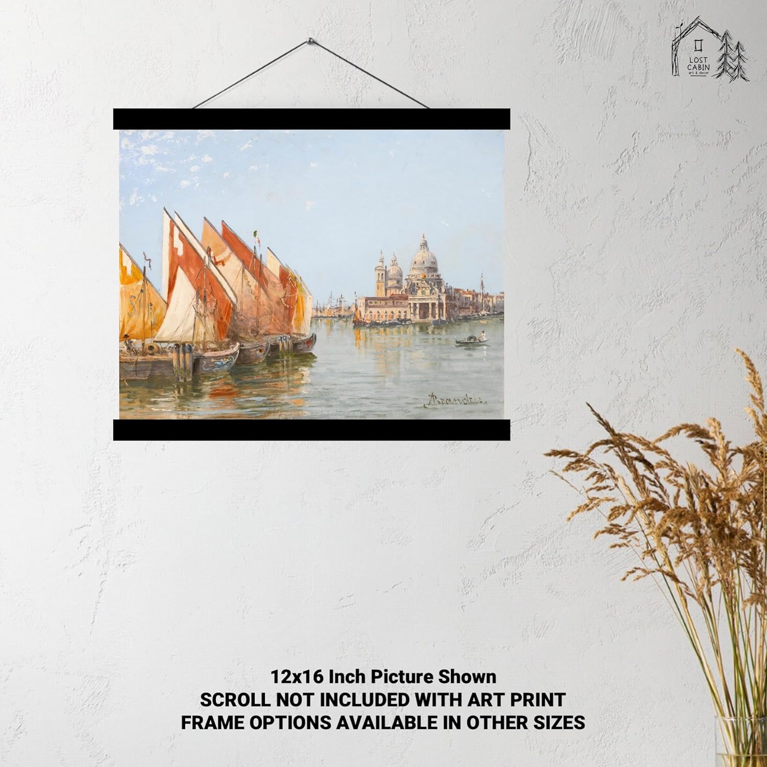 Lost Cabin Fishing Boats Venice por Antonietta Brandeis  Impresión sin marco  Reproducción de pinturas de obras de arte finas  Regalo de póster