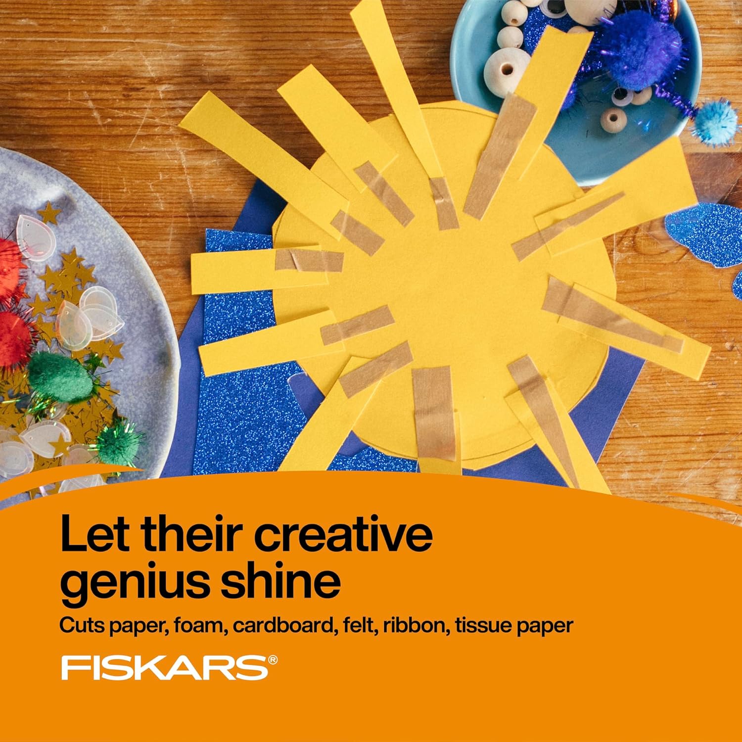Fiskars Tijeras puntiagudas para niños Classpack (5 pulgadas, 12 unidades)