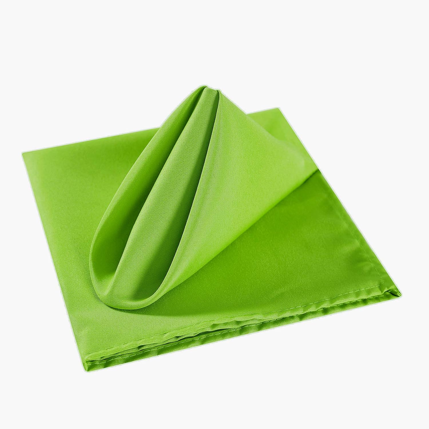 Cupuamon Servilletas de tela de 20 x 20 pulgadas, lavables de poliéster, servilletas de mesa suaves para bodas, fiestas, cenas, banquetes (verde