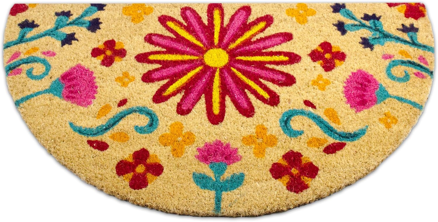Tapete de fibra de coco para puerta delantera, para exteriores, divertidos tapetes de bienvenida para exteriores, tapete de puerta delantera para