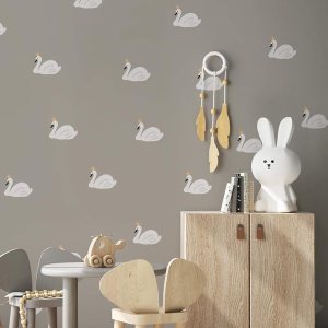 Swan Lake – Vinilo adhesivo para despegar y pegar, color blanco Swan Lake – Vinilo adhesivo para despegar y pegar, color blanco