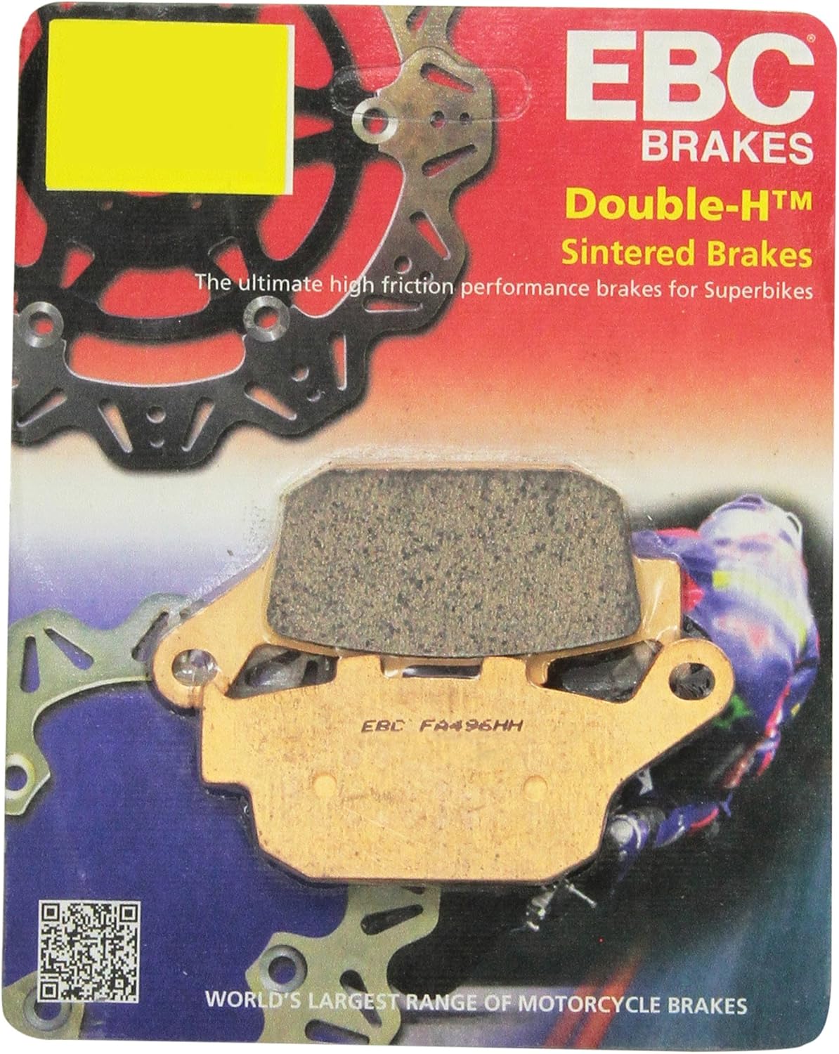 EBC Brakes FA496HH Juego de pastillas de freno de disco, negro, 1x1x1