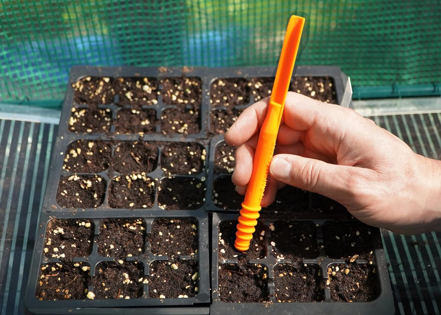 Dibby Semillas Herramienta de Jardín de Semillas Dibber Plantador Transplantador  Siembre semillas a la profundidad correcta  Trasplante fácilmente