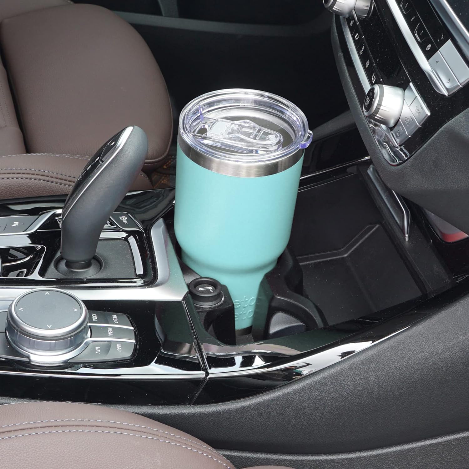 WETOWETO Vaso de 30 onzas, vaso de acero inoxidable con aislamiento al vacío, taza de café para agua, taza de viaje a prueba de derrames, doble
