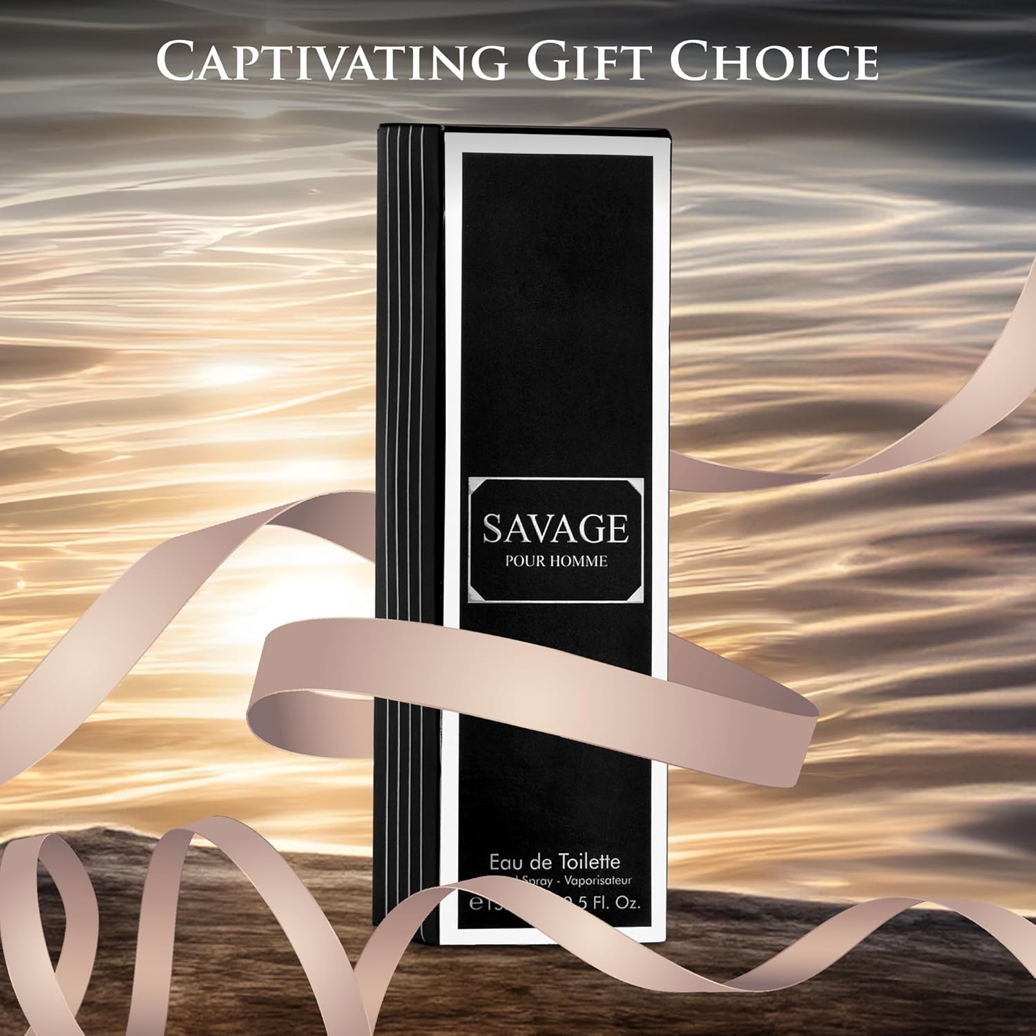Savage for Men Edt Notas superiores de calabrian, bergamota y mezcla de pimienta, lavanda Ferrera y vetiver fragancia fresca y amaderada para uso