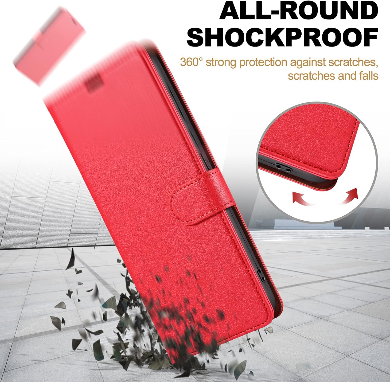 Funda para iPhone 11 Pro, de piel sintética, con bloqueo RFID, con soporte para tarjetas, funda magnética con tapa compatible con iPhone 11 Pro,