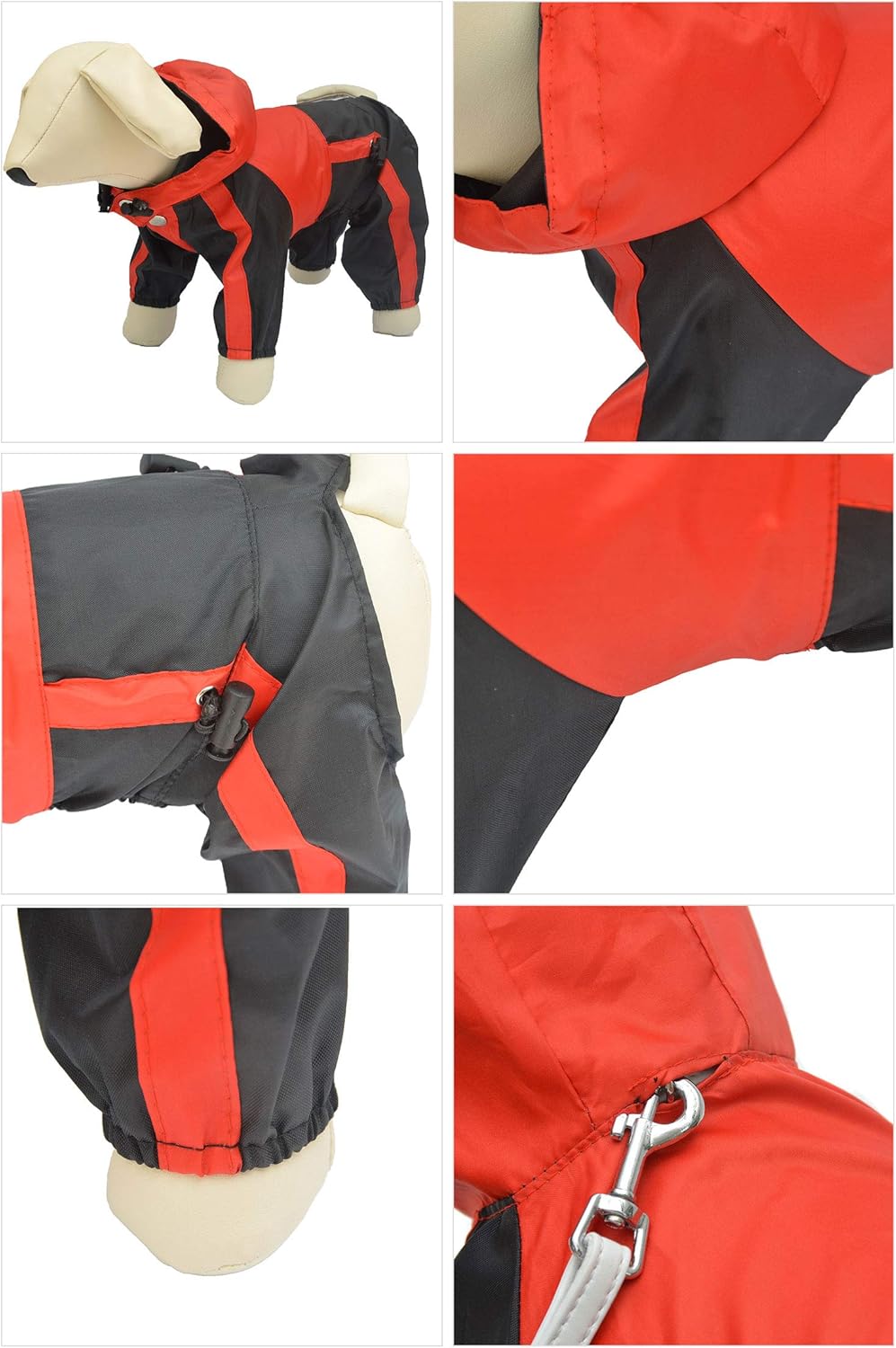 Ropa para mascotas, ropa para perro, ropa para lluvia, nieve, impermeables, cuatro patas, impermeable para perros pequeños, medianos, grandes,