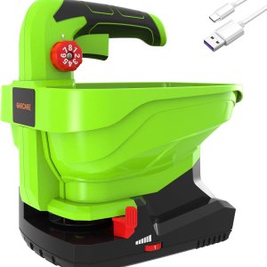 GARCARE Esparcidor de semillas inalámbrico de 7.2 V, capacidad de 3.3 L, batería incorporada de 2.0 Ah, cable de carga incluido, fertilizante de GARCARE Esparcidor de semillas inalámbrico de 7.2 V, capacidad de 3.3 L, batería incorporada de 2.0 Ah, cable de carga incluido, fertilizante de